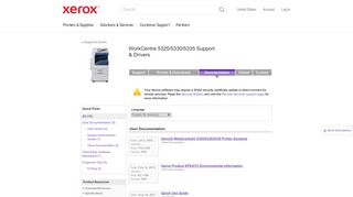 WorkCentre 5325/5330/5335 Documentation - Xerox Support