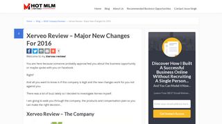 Xerveo Review - Major New Changes For 2016 - MLM Companies
