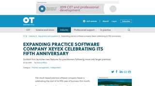 Expanding practice software company Xeyex celebrating its fifth ...
