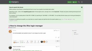 How to change the Xfce login manager - Newbie Corner - Manjaro ...
