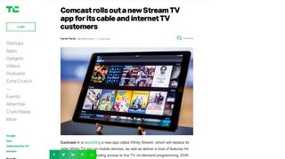 Comcast rolls out a new Stream TV app for its cable and internet TV ...