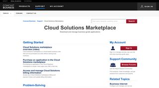 Cloud Solutions Marketplace | Comcast Business