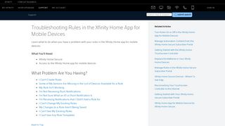 Troubleshooting Rules in the Xfinity Home App for Mobile Devices