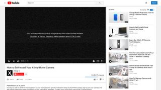 How to Self-install Your Xfinity Home Camera - YouTube