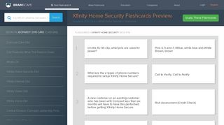 Xfinity Home Security Flashcards by Brian Louchen | Brainscape