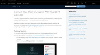Connect Your Xfinity Username With Your X1 TV Box Apps