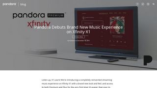 Pandora Debuts Brand New Music Experience on Xfinity X1 ...