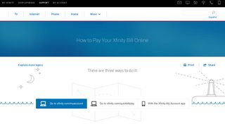 How to pay your bill online | Xfinity