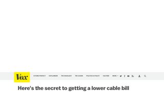 Here's the secret to getting a lower cable bill - Vox