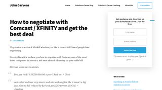 How to negotiate with Comcast / XFINITY and get the best deal | John ...