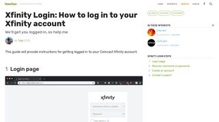 Xfinity Login: How to log in to your Xfinity account - howchoo