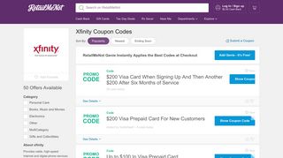 xfinity Coupons, Discounts 2019 - RetailMeNot