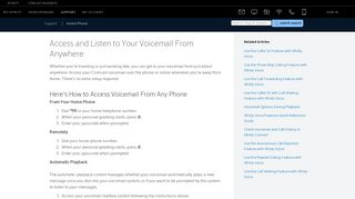 Access and Listen to Your Voicemail From Anywhere - Xfinity