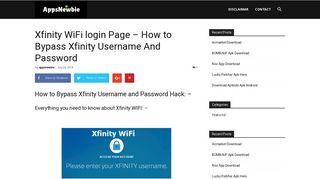 Xfinity WiFi login Page – How to Bypass Xfinity Username And ...