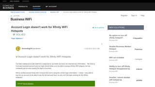 Solved: Account Login doesn't work for Xfinity WiFi Hotspo ...