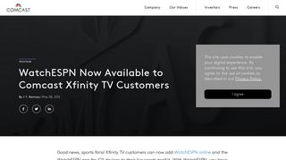 WatchESPN Now Available to Comcast Xfinity TV Customers