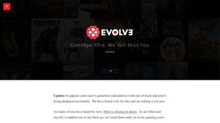 Goodbye Xfire, We Will Miss You - Evolve BlogEvolve Blog