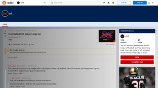 Interested XFL players sign up : xfl - Reddit