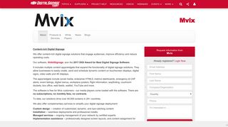Mvix Digital Signage - Digital Signage Today