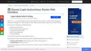 Xiaomi Login: How to Access the Router Settings | RouterReset