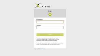 Login - XIFIN – Central Authentication Service