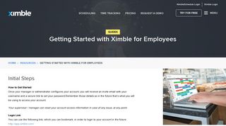 Getting Started with Ximble for Employees | Ximble