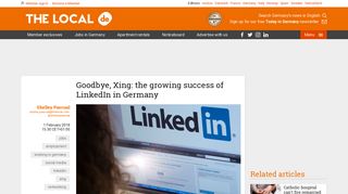 Goodbye, Xing: the growing success of LinkedIn in Germany - The Local