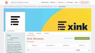 Xink Reviews 2019 | G2 Crowd