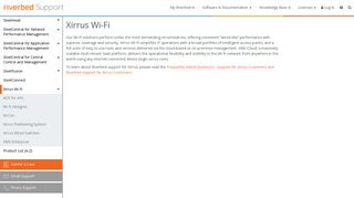 Xirrus Wi-Fi - Riverbed Support