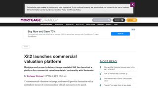 Xit2 launches commercial valuation platform - Mortgage Strategy