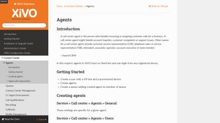 Agents — XiVO Solutions documentation