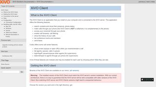 XiVO Client — XiVO Solutions documentation