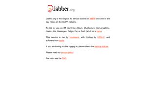 jabber.org - the original XMPP instant messaging service