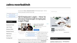 Xjt Employee Login – How to Access Expressjet Employee Login Page