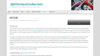 XKEYSCORE – Digital Citizenship and Surveillance Society