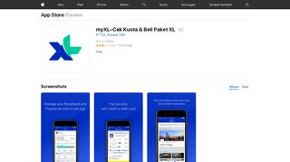 myXL–Cek Kuota & Beli Paket XL on the App Store - iTunes - Apple