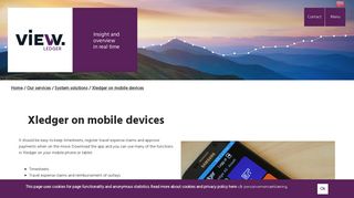 Xledger on mobil devices - VIEW Ledger