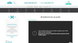Broadband set up guide | XLN - for small business