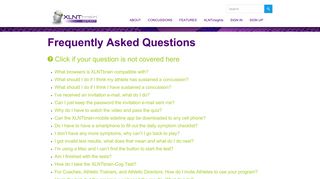 Frequently Asked Questions - XLNTbrain Sport Concussion ...