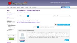 Warning Fling.com is completely fake!!!! - Dating Sites Reviews