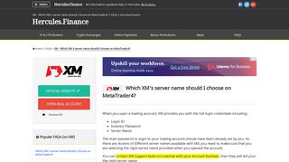 XM – Which XM's server name should I choose on MetaTrader4 ...