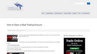 How to Open a Real Trading Account - Forex SMS
