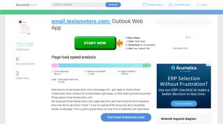 Access xmail.teslamotors.com. Outlook Web App