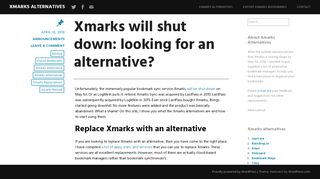 Xmarks Alternatives - Xmarks shut down. So what are your ...