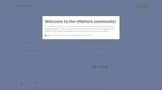 Login Page – xMatters Support