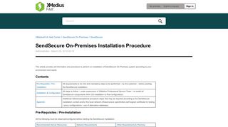 SendSecure On-Premises Installation Procedure – XMediusFAX Help ...