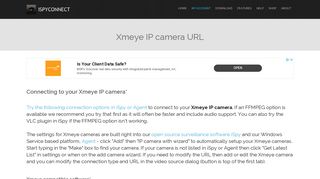 Connect to Xmeye IP cameras