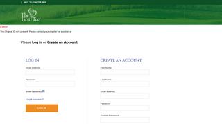 Create an Account - Log In