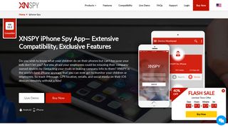 iPhone Spy App - Spy on iPhone Without Jailbreak - Xnspy