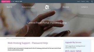 Control Panel Portal: Password Help | XO Communications